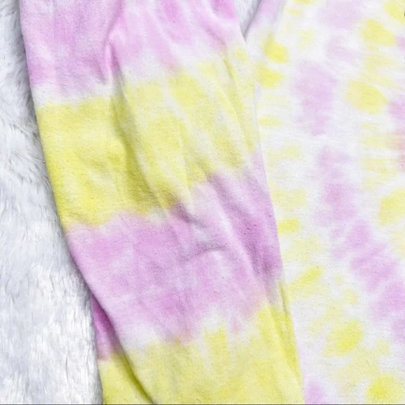 Pink Floyd Women’s Fitted Tie Dye Long Sleeve T-Shirt Scalloped Edges Sz M - Picture 7 of 8